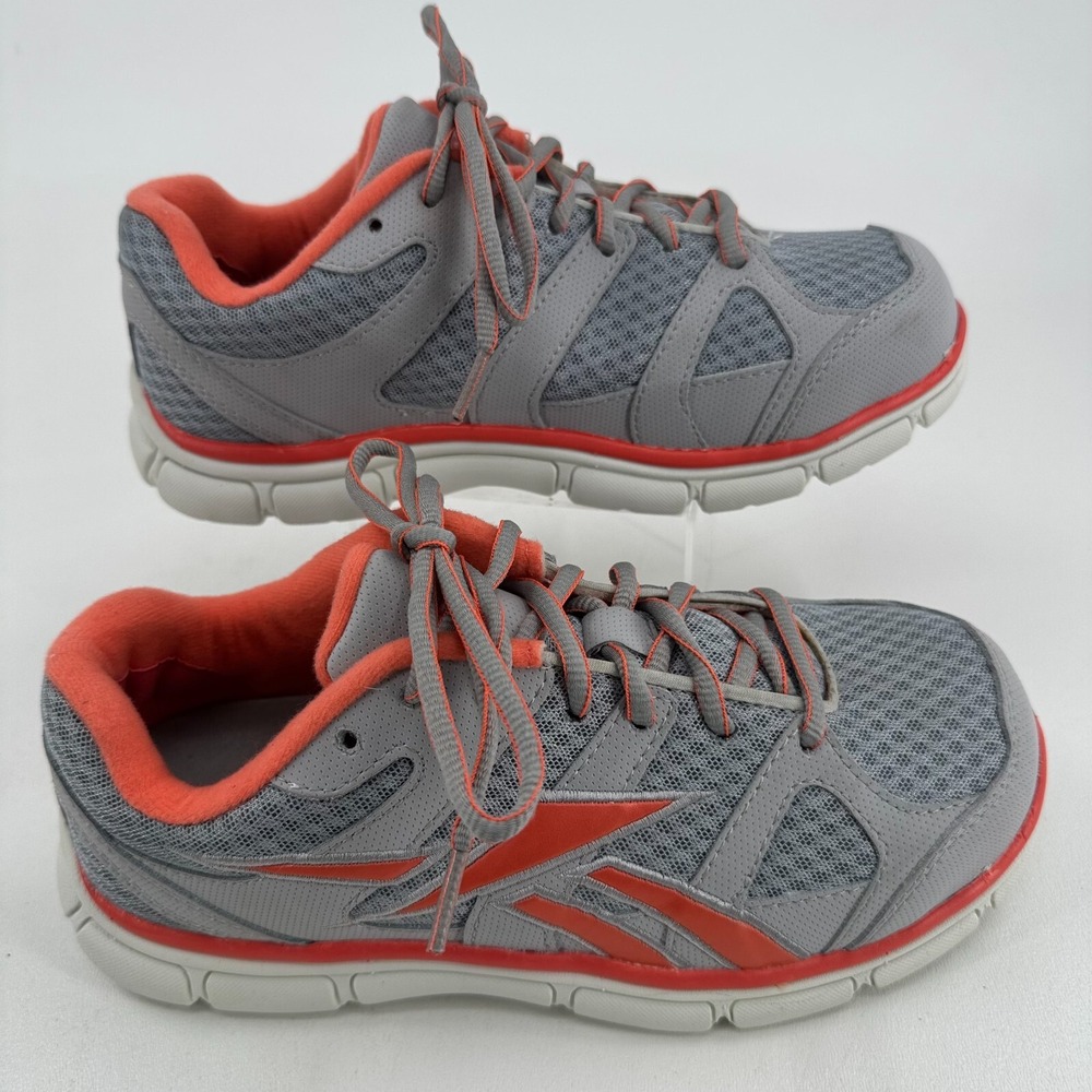 Reebok Work Shoes WOMENS Safety Toe RB229 Sport Grip Peach Oxford Lace Up 7.5 M